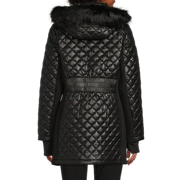 NWT Michael Kors fur trim coat🌙 - Picture 4 of 8